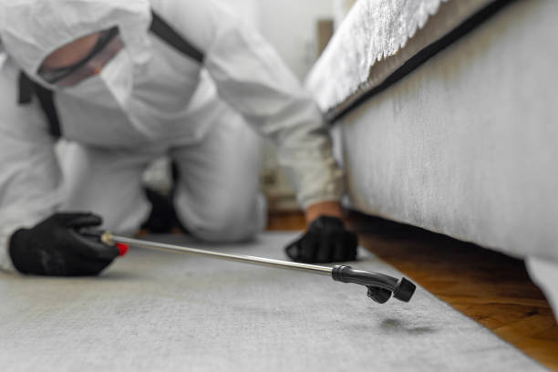 Professional Mosquito Control technician working in Ester, AK